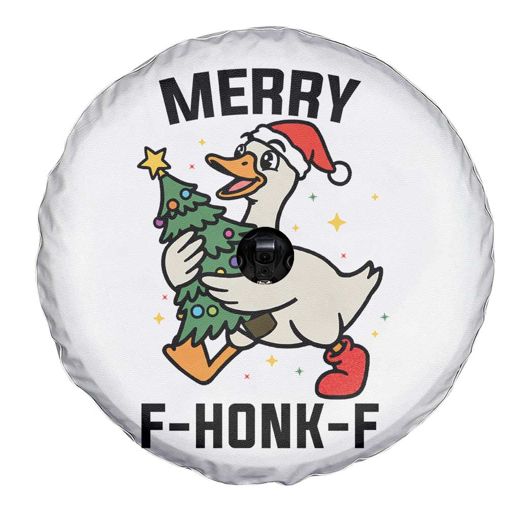 Merry F Caw F Goose Spare Tire Cover Funny Christmas Gift - Wonder Print Shop