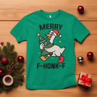 Merry F Caw F Goose T Shirt Funny Christmas Gift - Wonder Print Shop