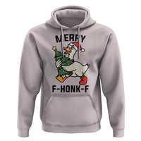 Merry F Caw F Goose Hoodie Funny Christmas Gift - Wonder Print Shop
