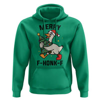 Merry F Caw F Goose Hoodie Funny Christmas Gift - Wonder Print Shop