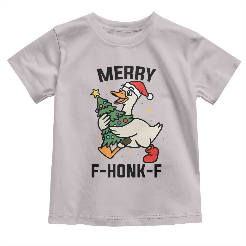 Merry F Caw F Goose Toddler T Shirt Funny Christmas Gift - Wonder Print Shop