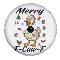 Merry F Caw F Goose Spare Tire Cover Funny Rebellious Christmas Gift - Wonder Print Shop