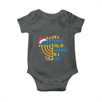 Christmas Hanukkah Interfaith Family Gift Baby Onesie In A World Full Of Darkness Be A Light - Wonder Print Shop