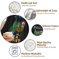 Be A Light Christmas Hanukkah Throw Blanket Interfaith Family Gift - Wonder Print Shop