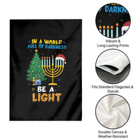 Be A Light Christmas Hanukkah Garden Flag Interfaith Family Gift - Wonder Print Shop