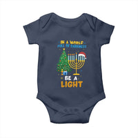 Be A Light Christmas Hanukkah Baby Onesie Interfaith Family Gift - Wonder Print Shop