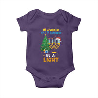 Be A Light Christmas Hanukkah Baby Onesie Interfaith Family Gift - Wonder Print Shop