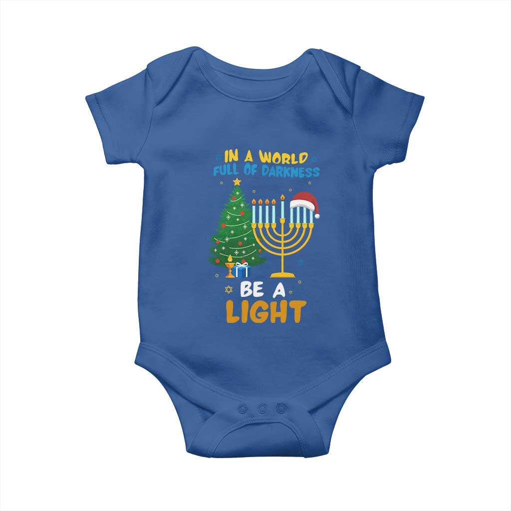 Be A Light Christmas Hanukkah Baby Onesie Interfaith Family Gift - Wonder Print Shop