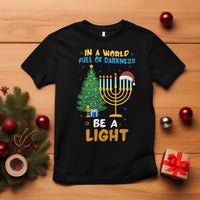 Be A Light Christmas Hanukkah T Shirt Interfaith Family Gift - Wonder Print Shop