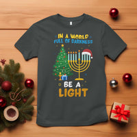 Be A Light Christmas Hanukkah T Shirt Interfaith Family Gift - Wonder Print Shop