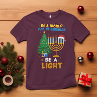 Be A Light Christmas Hanukkah T Shirt Interfaith Family Gift - Wonder Print Shop