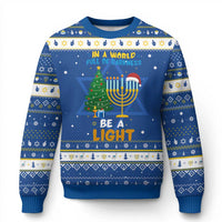 Be A Light Chrismukkah Hanukkah Ugly Sweater Interfaith Family Gift - Wonder Print Shop