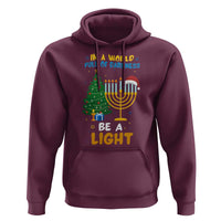 Be A Light Christmas Hanukkah Hoodie Interfaith Family Gift - Wonder Print Shop