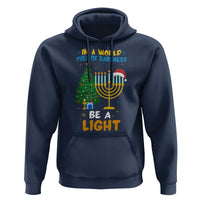 Be A Light Christmas Hanukkah Hoodie Interfaith Family Gift - Wonder Print Shop
