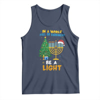 Be A Light Christmas Hanukkah Tank Top Interfaith Family Gift - Wonder Print Shop