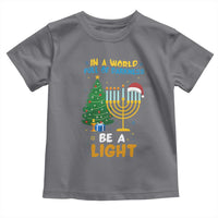 Be A Light Christmas Hanukkah Toddler T Shirt Interfaith Family Gift - Wonder Print Shop