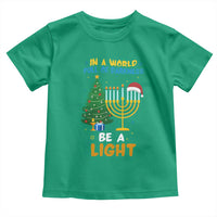 Be A Light Christmas Hanukkah Toddler T Shirt Interfaith Family Gift - Wonder Print Shop