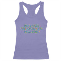 In A World Full Of Darkness Be A Light Racerback Tank Top Christmas Quote Gift - Wonder Print Shop