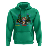 Happy Chrismukkah Hoodie Funny Christmas Hanukkah Cat Lover Gift - Wonder Print Shop
