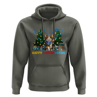 Happy Chrismukkah Hoodie Funny Christmas Hanukkah Cat Lover Gift - Wonder Print Shop