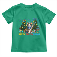Happy Chrismukkah Toddler T Shirt Funny Christmas Hanukkah Cat Lover Gift - Wonder Print Shop