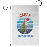 Happy Chrismukkah Garden Flag Menorah Candle Christmas Tree Holiday Jewish Gift - Wonder Print Shop