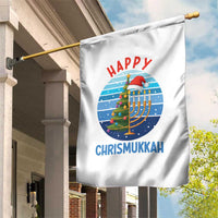 Happy Chrismukkah Garden Flag Menorah Candle Christmas Tree Holiday Jewish Gift - Wonder Print Shop