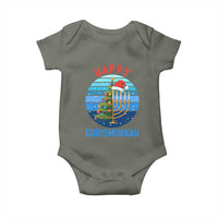 Happy Chrismukkah Baby Onesie Menorah Candle Christmas Tree Holiday Jewish Gift - Wonder Print Shop
