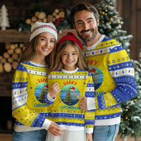 Happy Chrismukkah Hanukkah Ugly Sweater Menorah Candle Christmas Tree Holiday Jewish Gift - Wonder Print Shop