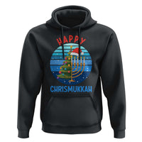 Happy Chrismukkah Hoodie Menorah Candle Christmas Tree Holiday Jewish Gift - Wonder Print Shop