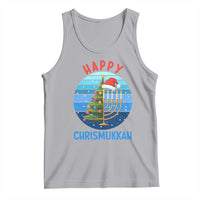 Happy Chrismukkah Tank Top Menorah Candle Christmas Tree Holiday Jewish Gift - Wonder Print Shop