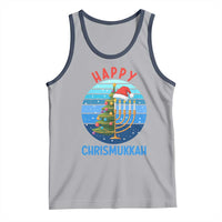 Happy Chrismukkah Tank Top Menorah Candle Christmas Tree Holiday Jewish Gift - Wonder Print Shop