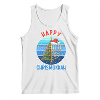 Happy Chrismukkah Tank Top Menorah Candle Christmas Tree Holiday Jewish Gift - Wonder Print Shop