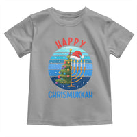 Happy Chrismukkah Toddler T Shirt Menorah Candle Christmas Tree Holiday Jewish Gift - Wonder Print Shop