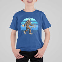 Funny Christmas Hanukkah Bigfoot Lover T Shirt For Kid Jewish Holiday Gift - Wonder Print Shop