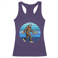 Funny Christmas Hanukkah Bigfoot Lover Racerback Tank Top Jewish Holiday Gift - Wonder Print Shop