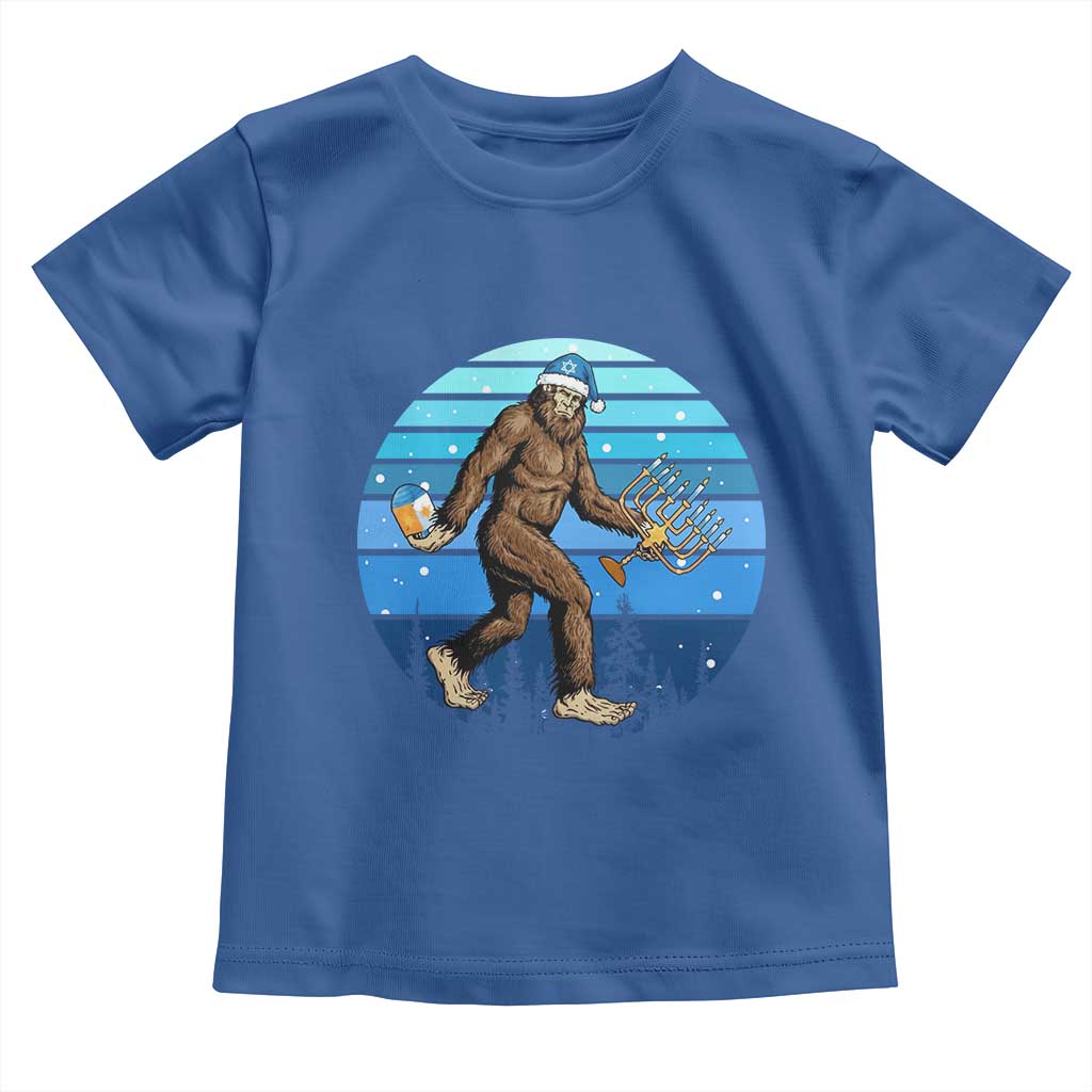 Funny Christmas Hanukkah Bigfoot Lover Toddler T Shirt Jewish Holiday Gift - Wonder Print Shop