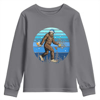Funny Christmas Hanukkah Bigfoot Lover Youth Sweatshirt Jewish Holiday Gift - Wonder Print Shop