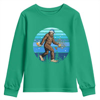 Funny Christmas Hanukkah Bigfoot Lover Youth Sweatshirt Jewish Holiday Gift - Wonder Print Shop