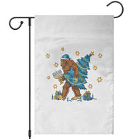 Funny Hanukkah Bigfoot Lover Jewish Holiday Gift Garden Flag - Wonder Print Shop