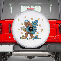 Funny Hanukkah Bigfoot Lover Jewish Holiday Gift Spare Tire Cover - Wonder Print Shop