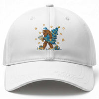 Funny Hanukkah Bigfoot Lover Jewish Holiday Gift Baseball Cap
