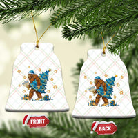 Funny Hanukkah Bigfoot Lover Jewish Holiday Gift Ceramic Ornament - Wonder Print Shop