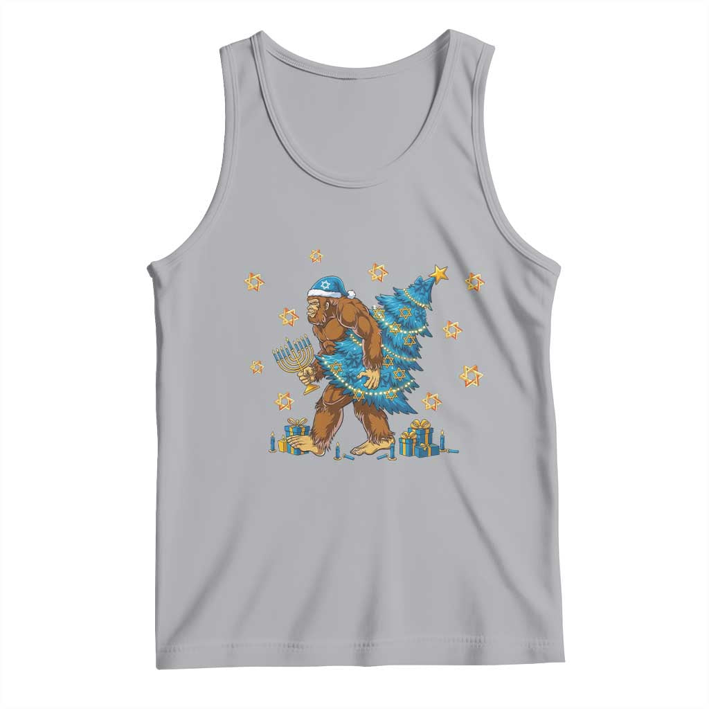 Funny Hanukkah Bigfoot Lover Jewish Holiday Gift Tank Top - Wonder Print Shop