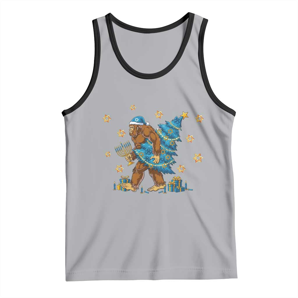 Funny Hanukkah Bigfoot Lover Jewish Holiday Gift Tank Top - Wonder Print Shop