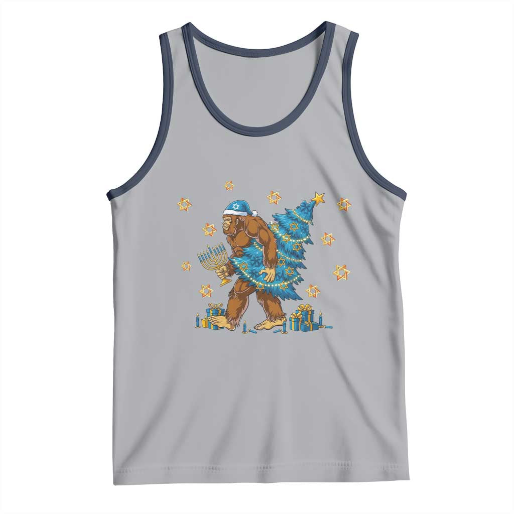 Funny Hanukkah Bigfoot Lover Jewish Holiday Gift Tank Top - Wonder Print Shop