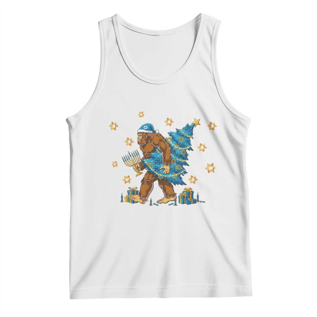 Funny Hanukkah Bigfoot Lover Jewish Holiday Gift Tank Top - Wonder Print Shop