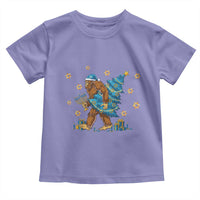 Funny Hanukkah Bigfoot Lover Jewish Holiday Gift Toddler T Shirt - Wonder Print Shop