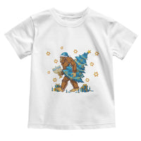 Funny Hanukkah Bigfoot Lover Jewish Holiday Gift Toddler T Shirt - Wonder Print Shop