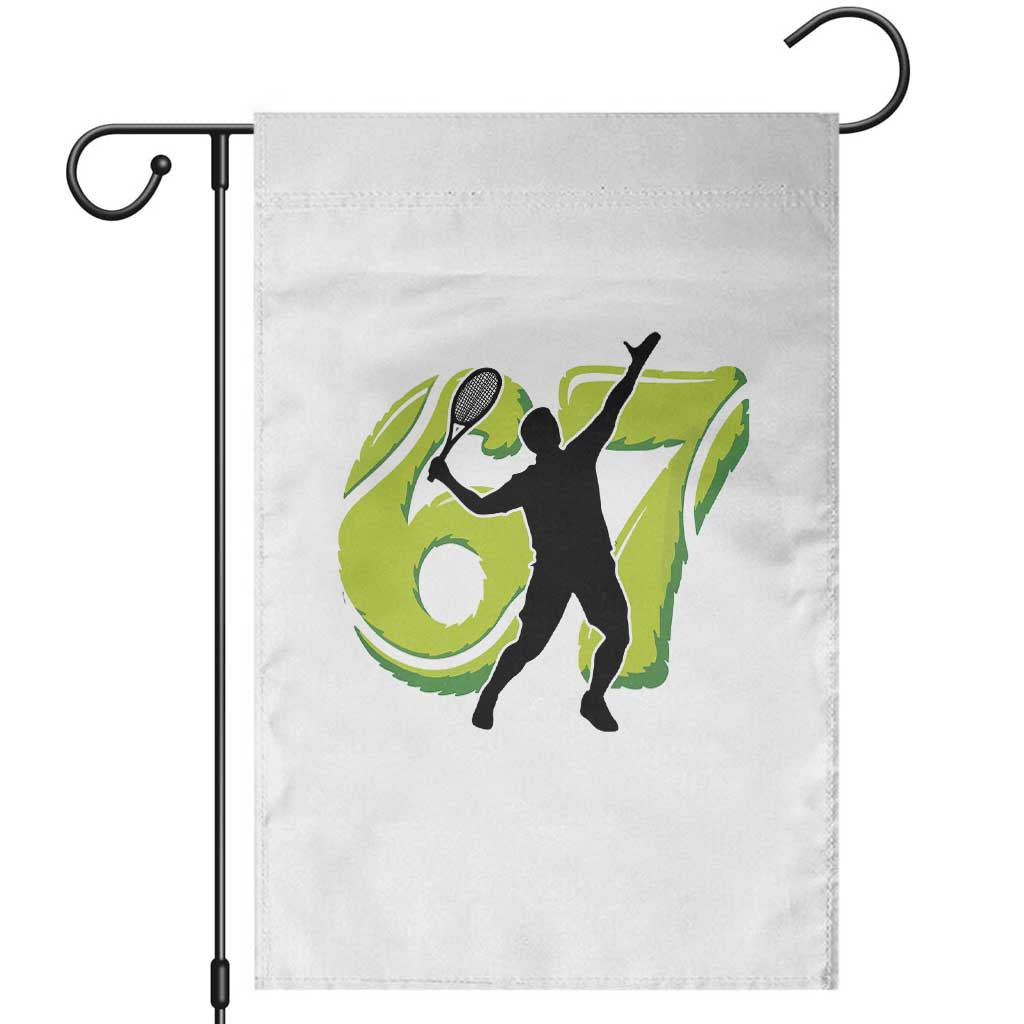 Funny Gen Z Alpha Gift Garden Flag Six Seven Meme Tennis Lover - Wonder Print Shop